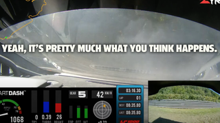 This Is What A 1,200 HP Lambo Does When It Blows A Tire On The Track At 130 MPH In Case You Were Curious